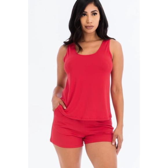 Conjunto Comfy Tank Top Y Shorts