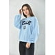 thumbnail image 2 of Poleron Oversize Manga Larga Mujer Celeste Talla Unica, 2 of 3