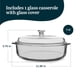 thumbnail image 3 of Cacerola Bakers Basics De Vidrio De 3 Litros Con Tapa Transparente, 3 of 6