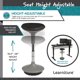 thumbnail image 4 of Taburete Active Learning Learniture de altura ajustable, color negro, 4 of 9