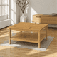 thumbnail image 3 of Mesa de Centro "Brisa" Nórdica Mesa de Living de Madera Maciza - Natural - 80x70x45 cm, 3 of 3