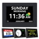 thumbnail image 1 of Reloj digital DST con fecha y día de la semana para personas mayores, 1 of 6