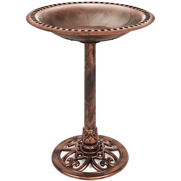 Pedestal para pájaros Best Choice Products, vintage, 28 cm, resina