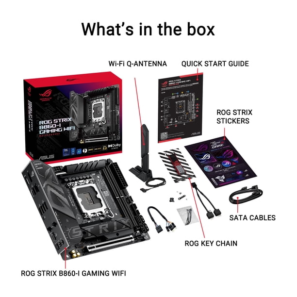 Placa madre ASUS ROG STRIX B860-I GAMING WIFI B860 LGA 1851 | Lider