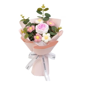 Bothyi - Ramo De Flores De Punto Con Flores Preservadas Para Aniversario, Cumpleaños Y Novia.