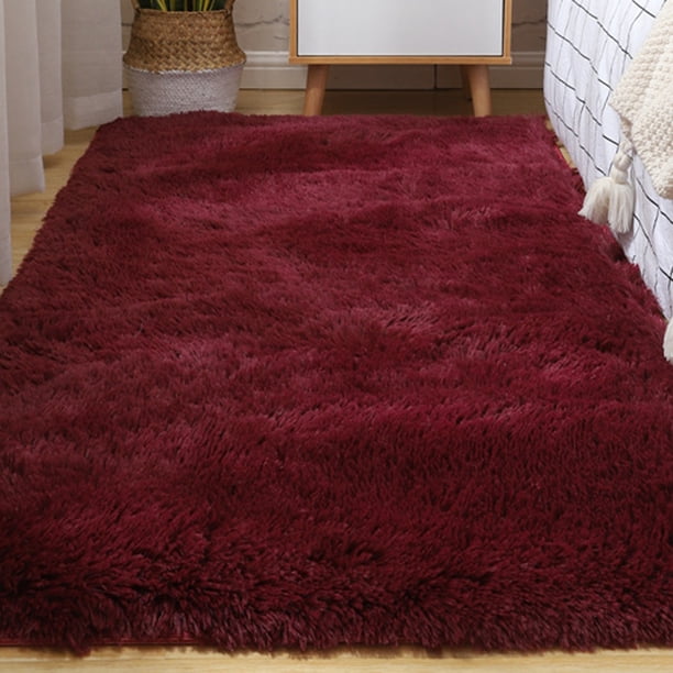 Alfombra peluda de gran tamaño para sala de estar, alfombra de lana antideslizante para dormitorio, alfombra de felpa para habitación de niños