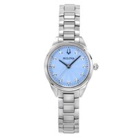 Reloj Bulova Sutton Diamond Accents Stainless Steel Light Blue Dial Quartz 96P250 Women'S Watch