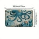 thumbnail image 4 of 1pc Octopus Starfish Bathroom Rugs and Shower Curtain Set with 12 Hooks - Machine Washable Polyester Fabric, Non-Slip, Absorbent Mat, U Shaped Toilet Mat and Toilet Cover - Home Decor Accessories, 4 of 4