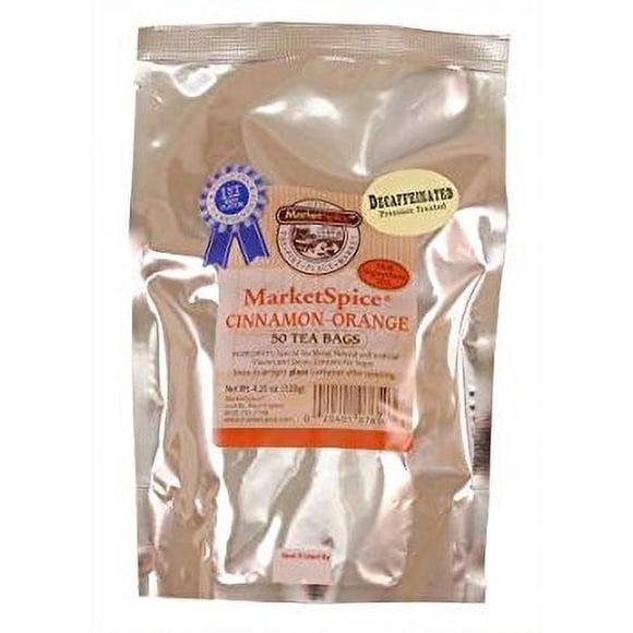 Té MarketSpice Canela-Naranja Descafeinado 50 Bolsitas 120 g