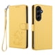 thumbnail image 1 of Carcasa Billetera de Cuero Sintético para Samsung Galaxy A55 5G, Amarillo, 1 of 6
