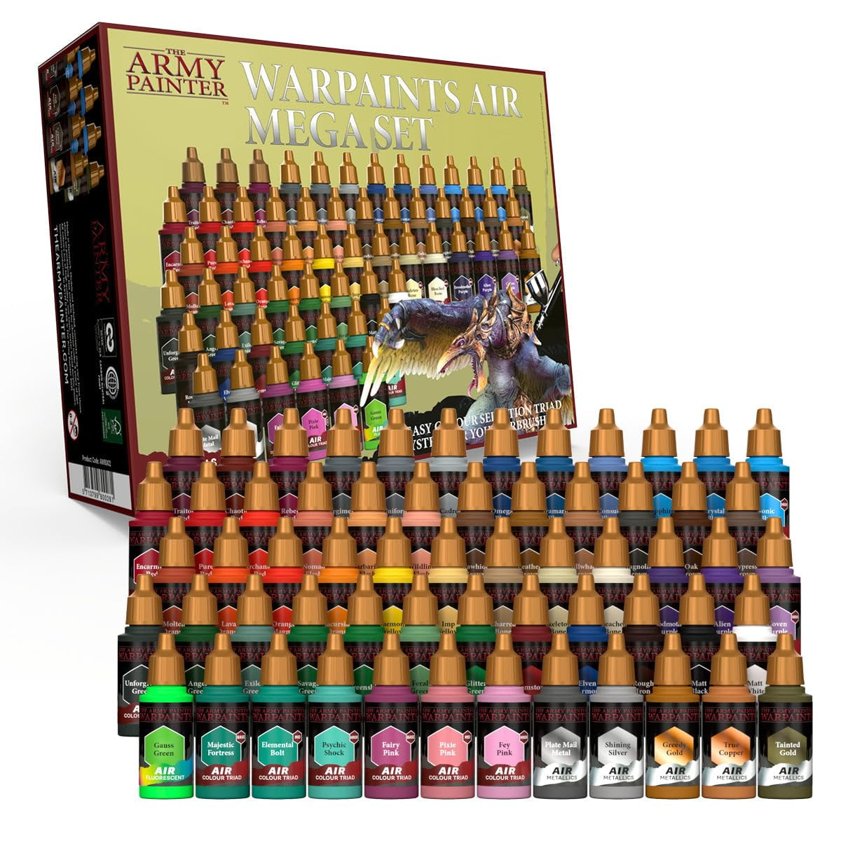Set De Pinturas The Army Painter Warpaints Air Mega 60 X 18 Ml