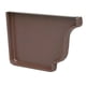 thumbnail image 1 of Tapa izquierda Amerimax de aluminio marrón K de 5 cm para canalones de 13 cm, 1 of 2
