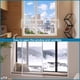 thumbnail image 3 of Kit de aislamiento de ventana pesada 63inX47in para mantener frío en invierno, película de ventana transparente reutilizable, fácil de abrir para la ventilación con cinta doble de 6 metros a, 3 of 3