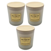 Fliperex - Set 3 Vela Aromatica Elegante Fragancia Duradera Vaso Blanco