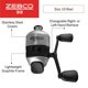 thumbnail image 2 of Carrete de pesca Zebco 33 Micro Spincast tamaño 10 con alerta de mordida, 2 of 7