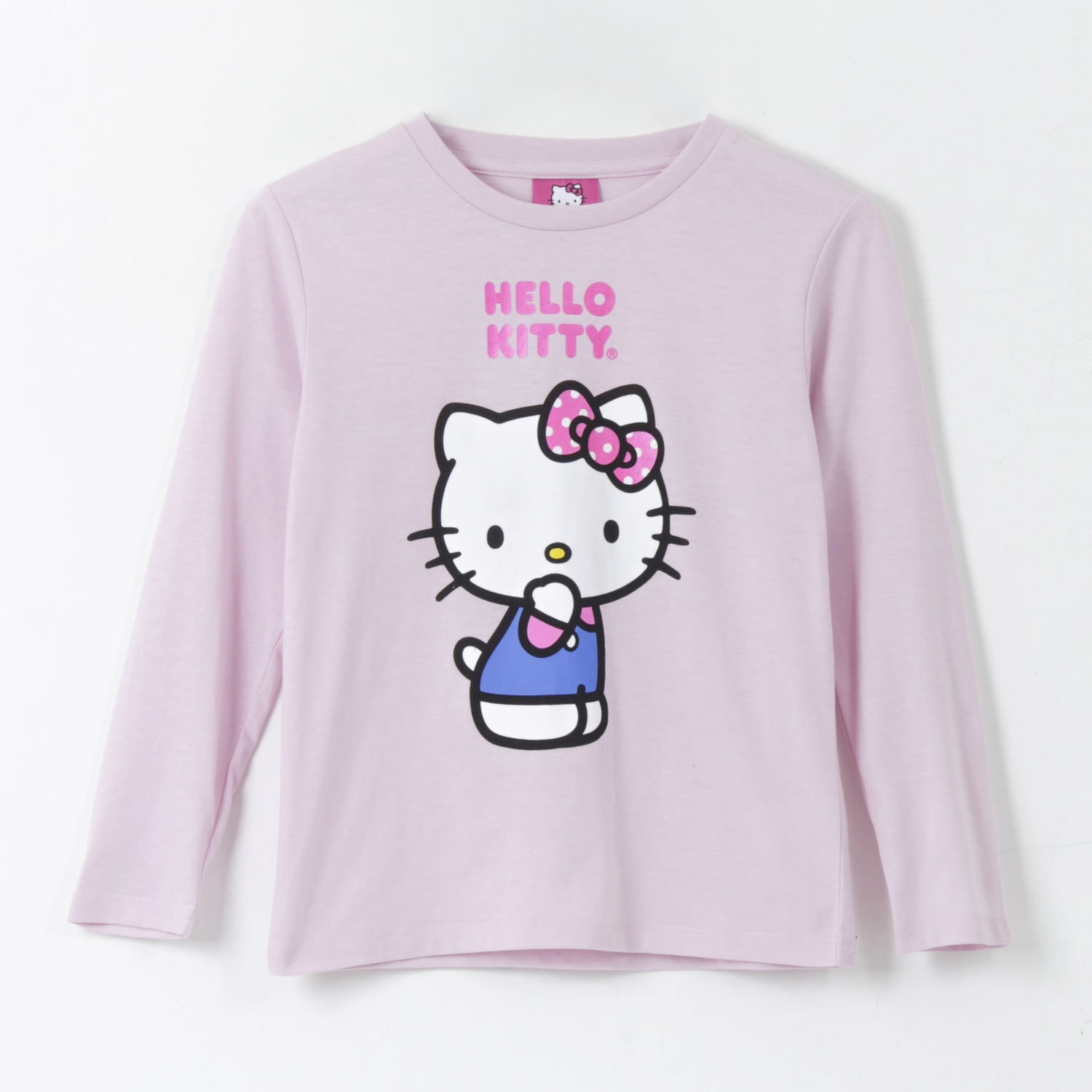 Polera Manga Larga Niña Personaje Blanco Hello Kitty