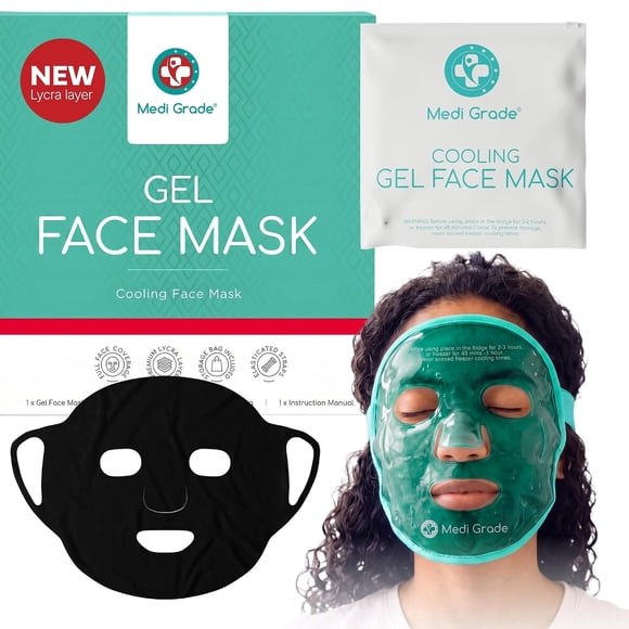 Medi Grade Cooling Face Mask, Gel Ice Pack for Face with Lycra