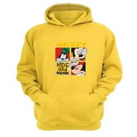 Genérico - Polerón Canguro Raton Amarillo Talla S Unisex