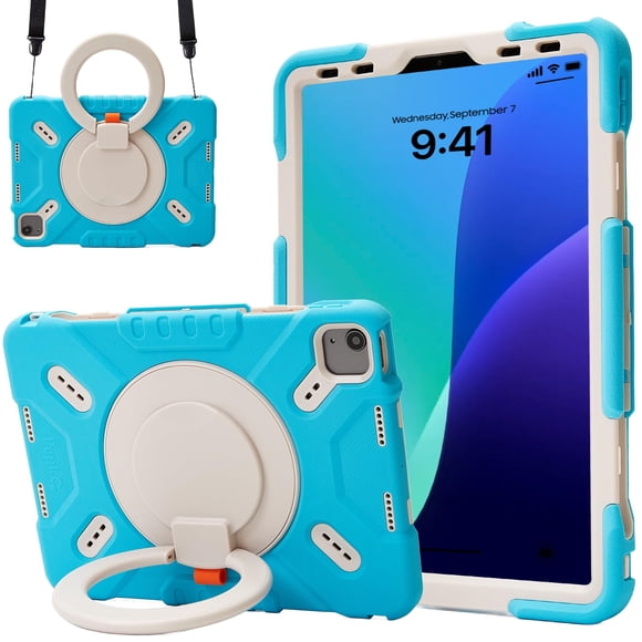 Funda triple antichoque Pepkoo para iPad de 10,9" y 11"