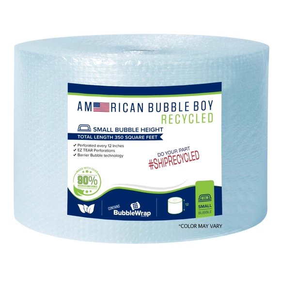 Cinta de burbujas reciclada American Bubble Boy – rollo de 32 m²