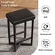thumbnail image 4 of Juego de 4 taburetes de bar IDEALHOUSE de 24,6 cm de altura de mostrador, color negro, 4 of 7