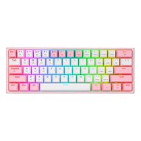 Redragon - Teclado Fizz Pro White/Pink - Red Sw Wifi Sp K616-Rgb Wp Sp