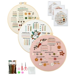 Kit Básico De Bordado Joinrun Para Principiantes, Bricolaje, Con 3 Juegos