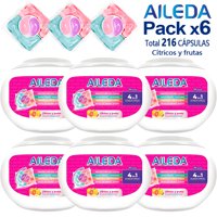 Detergente En Cápsulas Aileda Cítricos Y Frutas Antibacterial (En Total 216 Cápsulas)