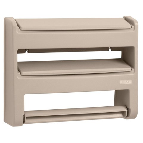 Rimax - Portarrollos Triple Taupe 1 Pieza