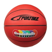 Baloncesto Sportime Gradeball De Goma En Miniatura, Color Rojo, 28 Cm