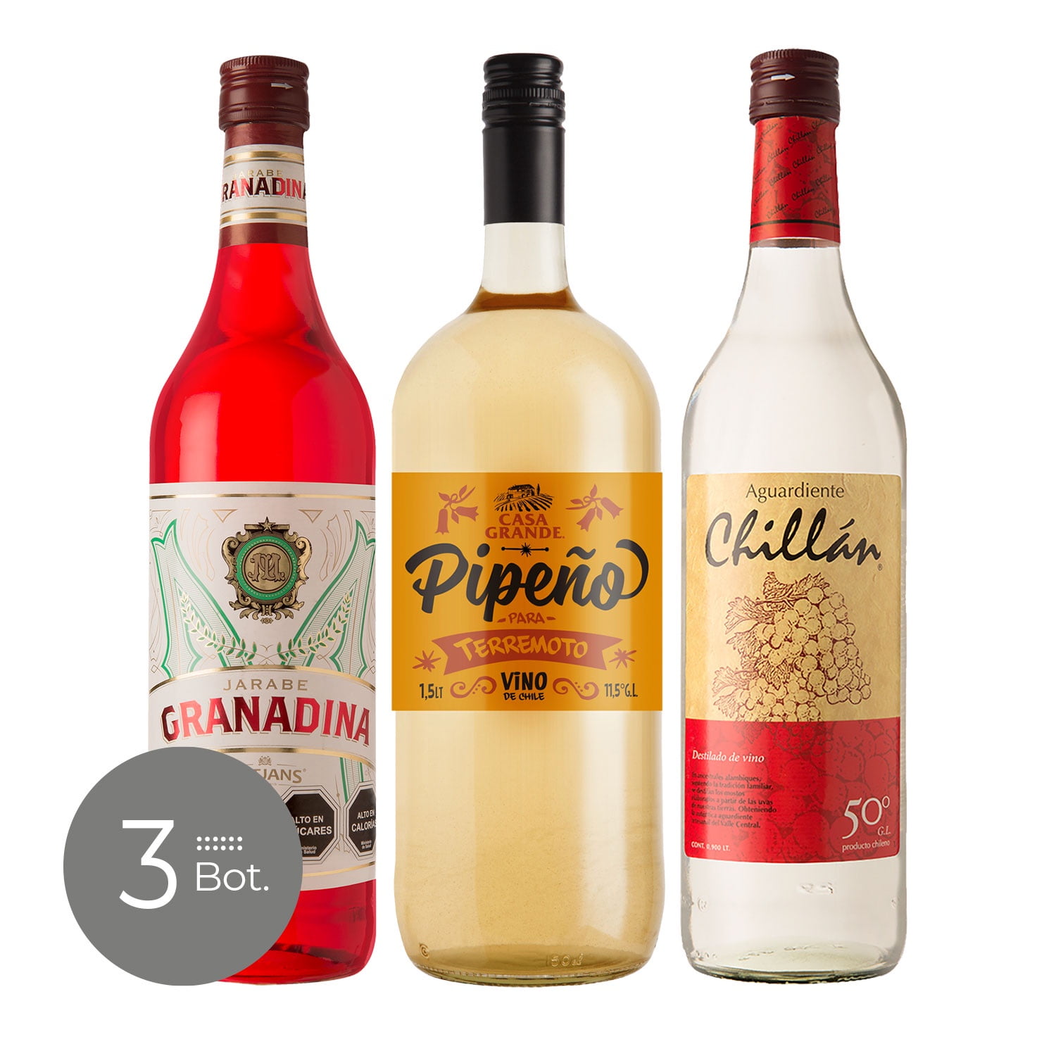 Casa Grande, Mitjans, Chillán - Pack Terremoto Pipeño + Ganadina + Chillán