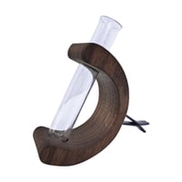 Magideal - Vase De Automóvil Clip De Ventilación Mini Jarrón De Vidrio Aíneo De Aire Accesorios Para Interiores Decorativos Transparentes Soportes De Plantas De Marrón Oscuro