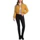 thumbnail image 2 of INSPIRE CHIC Chaqueta Acolchada Recortada para Mujer de Invierno con Cuello Alto, Abrigo Bomber Acolchado con Cremallera y Botones al Frente XS Amarillo Oscuro, 2 of 6