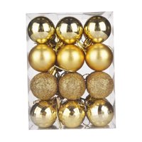 Bothyi - 24X Bolas De Navidad Decoración Del Hogar Adornos De Árbol De Navidad Para Fiesta Hogar Vacaciones Dorado