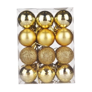 Bothyi - 24X Bolas De Navidad Decoración Del Hogar Adornos De Árbol De Navidad Para Fiesta Hogar Vacaciones Dorado