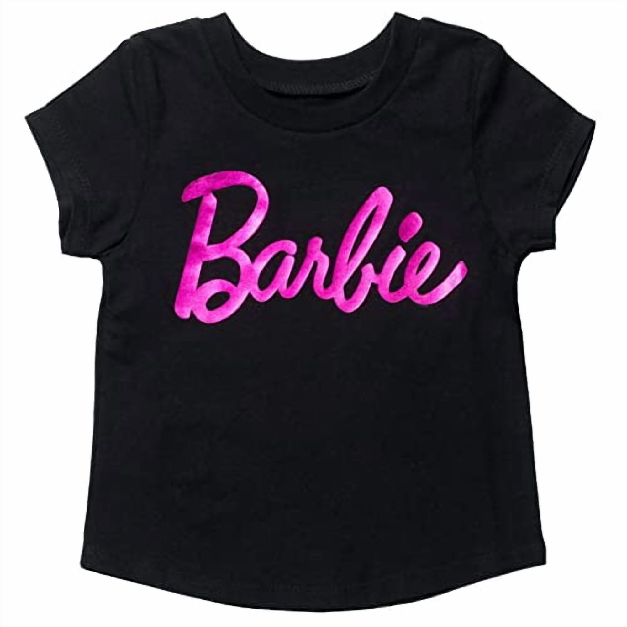 Camiseta Gráfica De La Camiseta Gráfica De La Moda De Las Chicas Barbie Para Niñas Barbie Camiseta