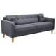 thumbnail image 2 of Sofa New Retro 3CG Felpa 04 Gris, 2 of 6