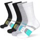thumbnail image 1 of Calcetines suaskk para mujer con amortiguación, 5 pares, transpirables, 1 of 7