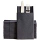 thumbnail image 1 of Servilletas Premium Air-Laid Linnen®   NEGRAS 40X40 Cm. 8 PLIEGUES CON BOLSILLO, 1 of 6