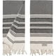 thumbnail image 1 of Toallas de mano certificadas por DEMMEX, algodón orgánico turco, x2, negras, 1 of 3