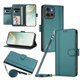 thumbnail image 1 of Funda Cartera para Motorola Edge 50 5G con Bolsillo para Billetes, Verde Oscuro, 1 of 6