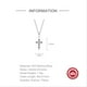 thumbnail image 3 of Collar HESHPAWS S925 Sterling Silver Cross Morado, 3 of 3