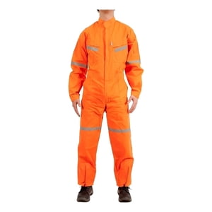 Metalfer - Overol Poplin C Cinta Naranja Talla L