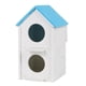 thumbnail image 1 of Doble Agujero Pet Bird Parrot Eclosión Cría Caja Nest House Azul, 1 of 5