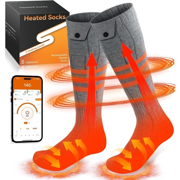 Calcetines térmicos Waestcia APP Control recargables para hombre y mujer