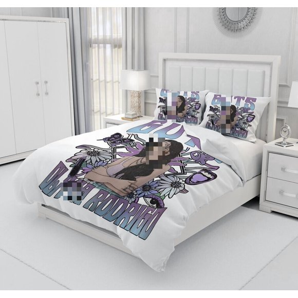 Olivi Rodrigo Personalized Custom Duvet Cover And Creative Gifts QUILT COVER3-Piece Bedding Set (1 Duvet Cover + 2 Pillow Shams)
