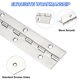 thumbnail image 3 of Uxcell Bisagra de Piano de Acero Inoxidable Bisagra Continua para Puertas de Armario Puertas de Guardarropa Plata 30 Pulgadas x 1.5 Pulgadas, 3 of 7