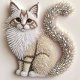 thumbnail image 1 of Kit de Arte con Diamantes OJTOYART Gato 30x30 cm, 1 of 9