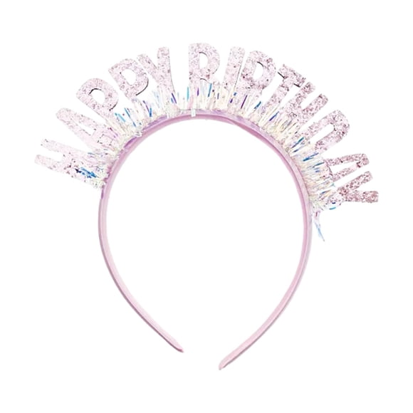 Diadema De Feliz Cumpleaños Diadema De Feliz Cumpleaños Para Regalos De Celebración De Fiesta Rosa