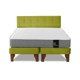 thumbnail image 1 of Cama Europea Zen Best Tela Velvet Pistacho 2 Plaza + Respaldo, 1 of 2